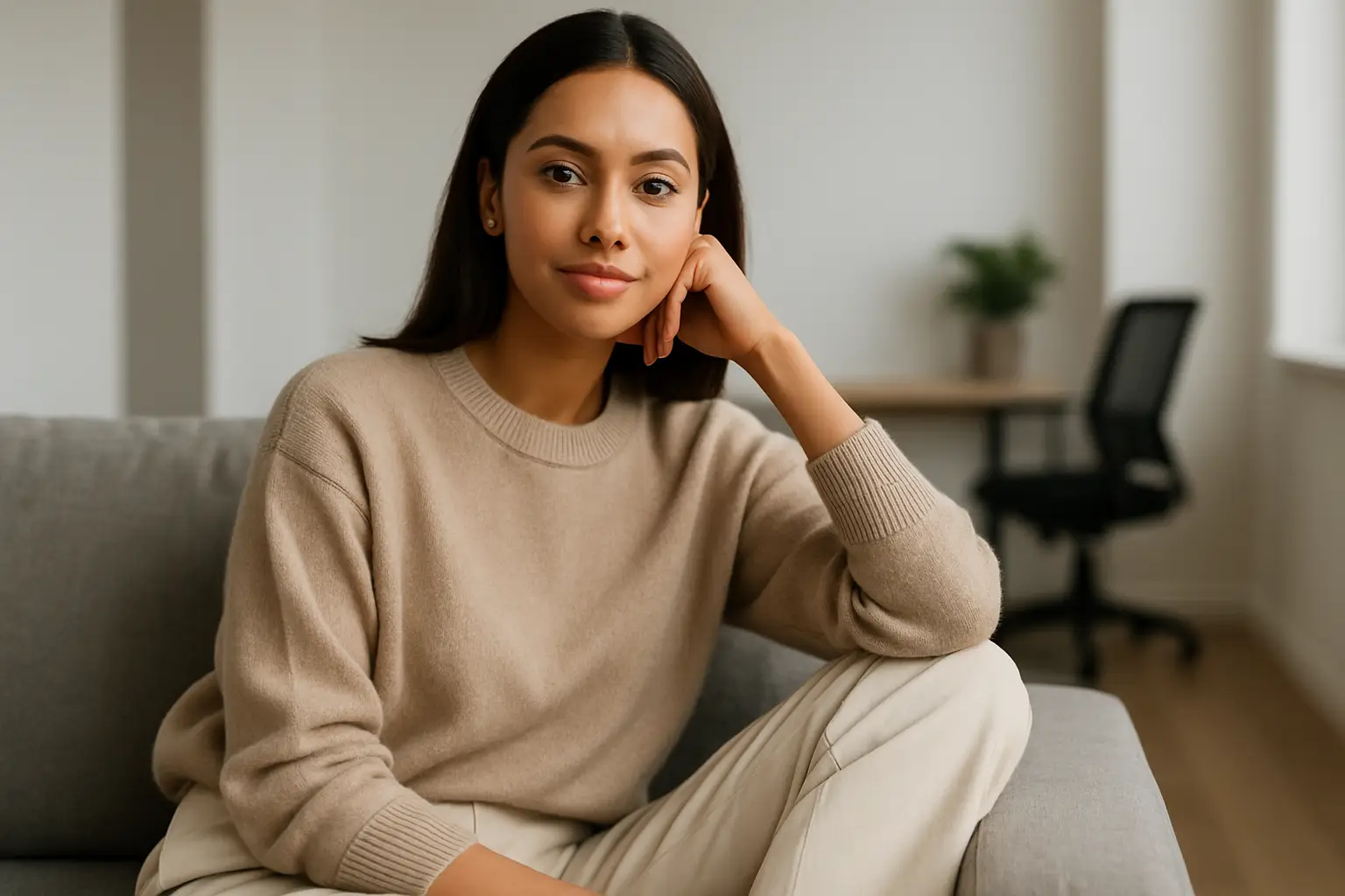 Look confortável e elegante sem esforço