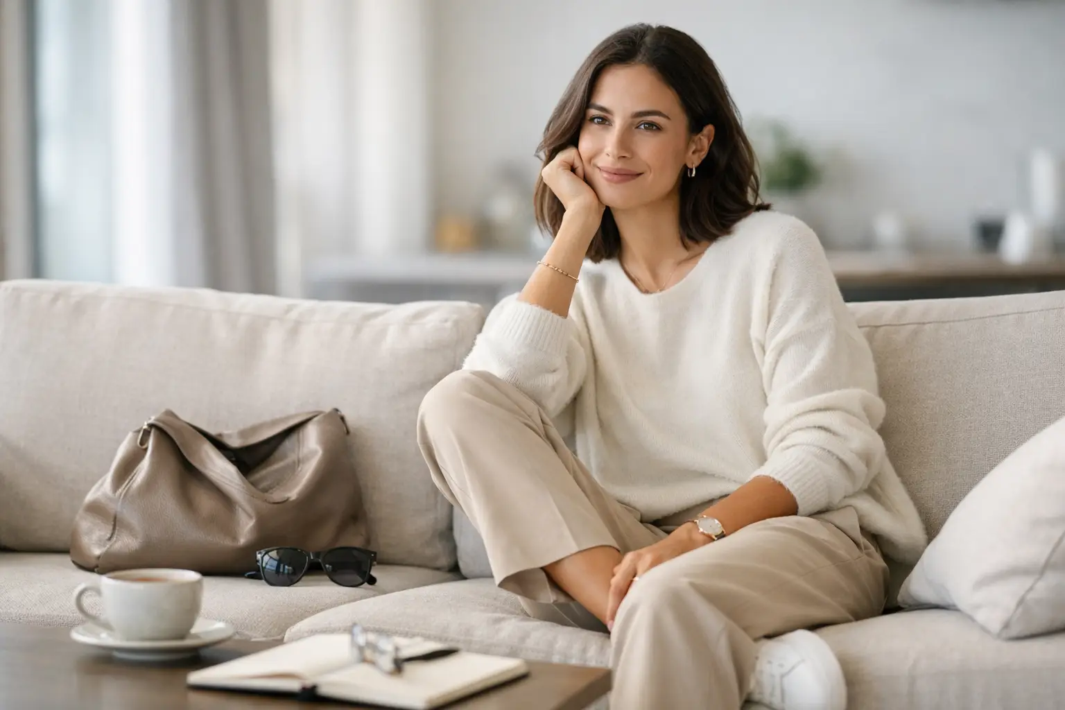 Look confortável e elegante sem esforço