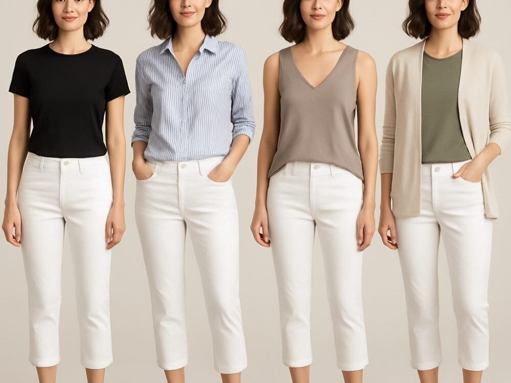 Calça capri branca 2026: guia de caimento, looks e styling